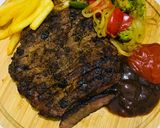 Foto langkah ke 6 dari resep Steak Santori rib eye.