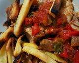 Foto del paso 9 de la receta: Carre de cerdo a la cacerola con papas fritas al horno!!!