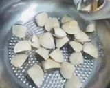 Hình bước làm 1 của món Canh kim chi đậu phụ