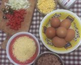 Foto langkah ke 1 dari resep Telur Dadar Gobal Gabul Ala FiberCreme.