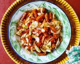 Foto langkah ke 4 dari resep Tumis Tempe Kol Kecap.