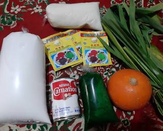 Puding dawet pandan labu ala Nona Kentir - Step 1