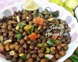 A picture of step 3 of Chola or Bengali Kala Chana Masala.