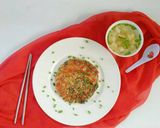 Foto langkah ke 5 dari resep Fuyunghai Bayam (Edisi Diet).