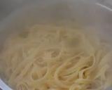 A picture of step 2 of Basil Fettuccine pasta.