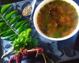 A picture of step 4 of Mint Rasam.