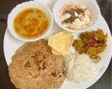 A picture of step 8 of Moth Beans Ki Kadhi (Jodhpur Style).