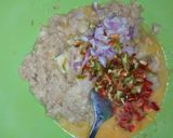A picture of step 4 of Yam savoury.
