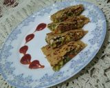 A picture of step 20 of Double Decker Makke Di Roti.