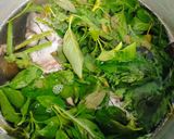 Hình bước làm 3 của món Đầu Cá Thu Nấu Lá É