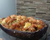 Foto del paso 16 de la receta: Berenjenas rellenas de zapallo, calabacín y queso... 🤔🤨🙄🍆🎃🥒🌶🧀🍆