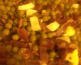 Foto del paso 3 de la receta: Guisantes con jamón y huevo duro
