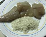 Foto del paso 2 de la receta Potajillo de rape, garbanzos, y espinacas con arroz