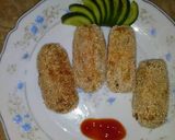 A picture of step 2 of Sesame potato tender.