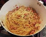 Foto del paso 4 de la receta: One-pot pasta. Foratti con jamón y champiñones