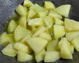 A picture of step 1 of Broccoli aloo.