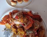 Foto del paso 8 de la receta: Pata y muslo de pollo con verduras y papas Noisette✨