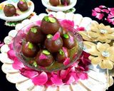A picture of step 8 of Gulab jamun.