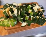 Une image de l'étape 7 de Courgettes à l'ail rose et épices indiennes.