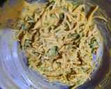 A picture of step 3 of Sabzi ke pakoray.