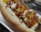 Foto del paso 13 de la receta: Perrito🌭caliente🥓de pollo🍗y tocineta🌭hawaiano🍍
