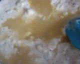 A picture of step 2 of Alferedo chicken bread.