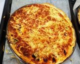 Une image de l'étape 10 de Quiche Saumon ou chorizo et poireaux.