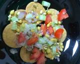 Sprouts with papdi Bhel recipe step 3 photo