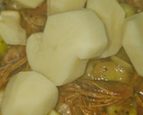 Foto del paso 6 de la receta: Crema de puerro, patata y gambas