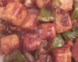 A picture of step 4 of Chilli Paneer.