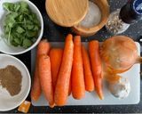 A picture of step 1 of Carrot and Coriander Soup.