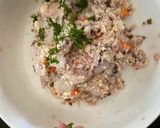 Hình bước làm 4 của món Chả mực đậu hủ carrot nấm mèo