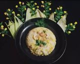 A picture of step 3 of Semolina corn Upma.