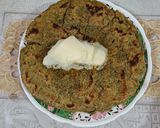 A picture of step 4 of Saag wali bajre ki roti.