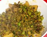 A picture of step 3 of Matar methi ki sabji.