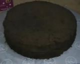 A picture of step 1 of Winter theme cake.