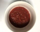 A picture of step 3 of Strawberry Rose Shrikhand.
