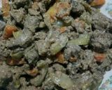 Фото кроку 3 до Печень жареная с овощами и сметаной.