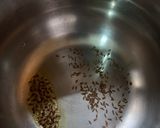 A picture of step 1 of Lobia chawal.