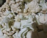 A picture of step 1 of Gobhi aloo.