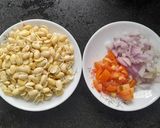 A picture of step 1 of Bamboo shoots & Vaal curry.