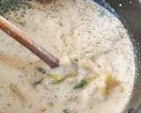 Kapros-tejes zöldbableves (habart) recept fázis 4 fotója