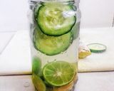 A picture of step 5 of Lime Cucumber Ginger Water.