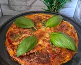 Une image de l'étape 8 de Quiche rustique au poulet et tomates 🍅 du jardin 😃.
