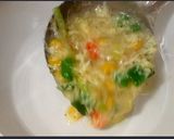 A picture of step 8 of Veggies Egg Drop Soup.