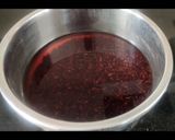A picture of step 1 of Kavuni arisi coconut milk sweet.