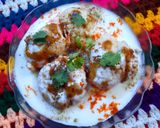 A picture of step 8 of Dahi bhalla.