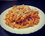 A picture of step 10 of Red Sauce Pasta.