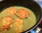 A picture of step 12 of Chicken Patties in Green Sauce.