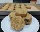 Foto langkah ke 1 dari resep Anabolic Red Bean Mooncake |High Protein, Low Calorie, Sugar & Gluten Free.
